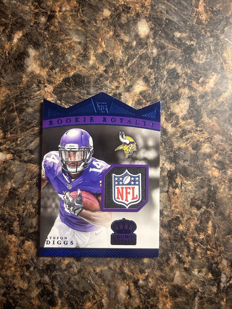 Panini 2015 Crown Royale Stefon Diggs Rookie Shield 1/1 Vikings Commanders