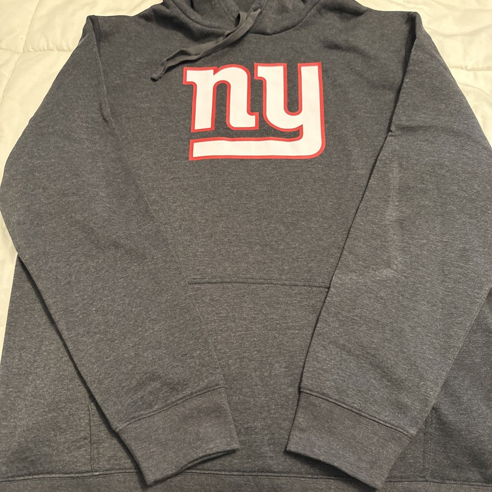 Fanatics NFL New York Giants Men’s Dark Gray/Black Hoodie Size XL NEW