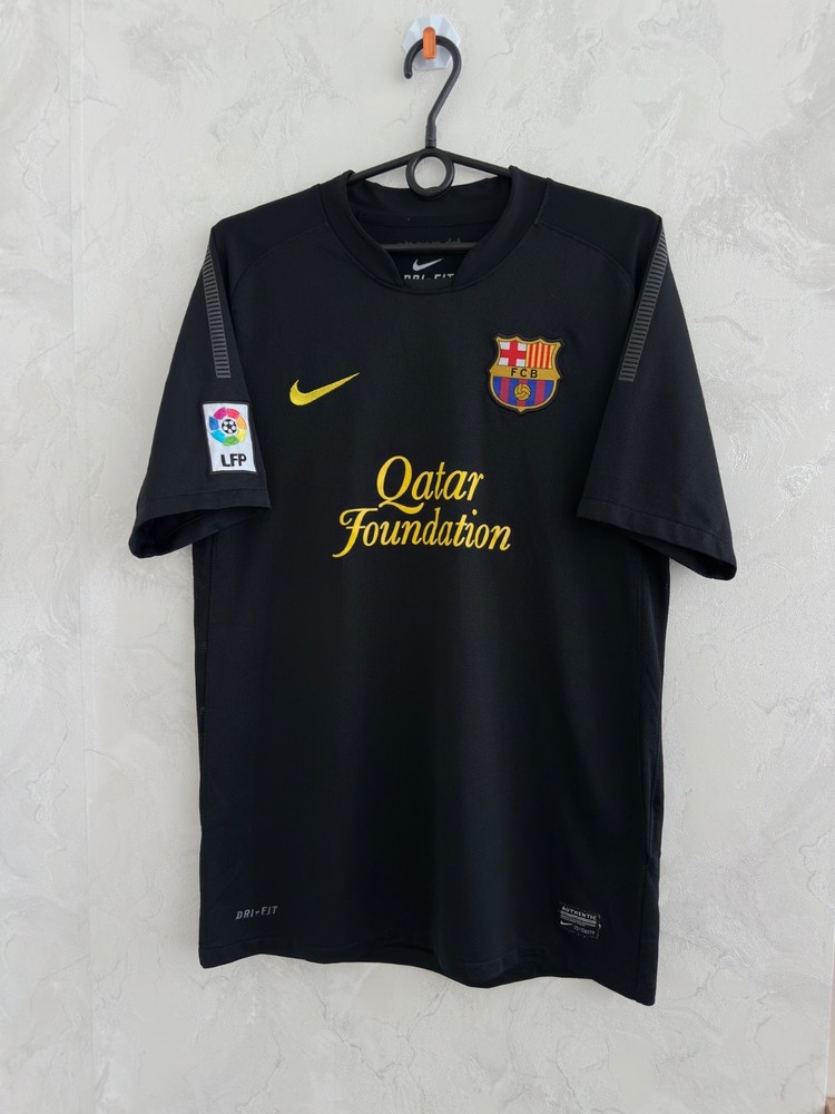 Nike FC Barcelona Away Jersey 2011/2012 Black Football Shirt Men Size M