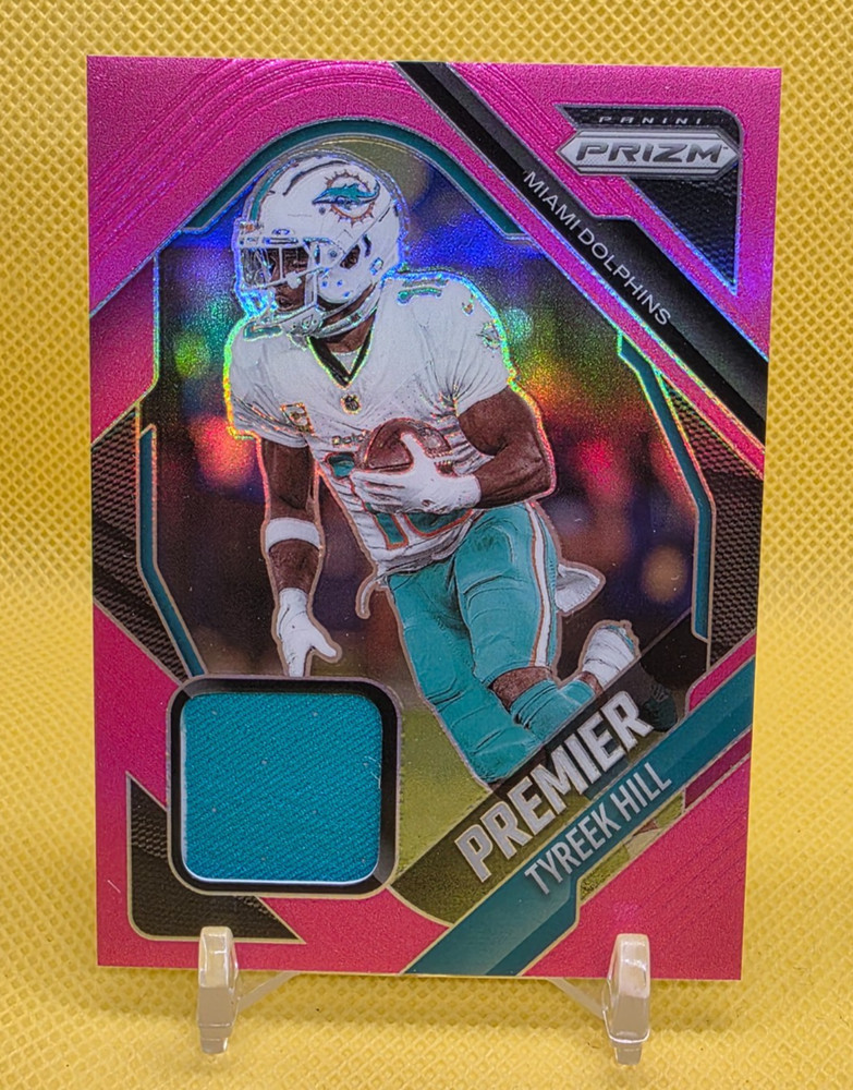 Panini Prizm 2025 Pink Prizm Tyreek Hill #PJY-THL Dolphins Premier Jerseys