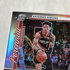 2021-22 Panini Contenders Optic-Perennial Autographs Anfernee Simons-Ships Free