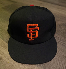 Vintage 1980s Annco San Francisco Giants Trucker SnapBack Cap