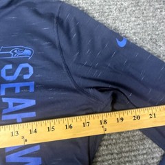 Seattle Seahawks Pullover Mens Medium Blue NFL On Field Dri Fit Quarter Zip Nike