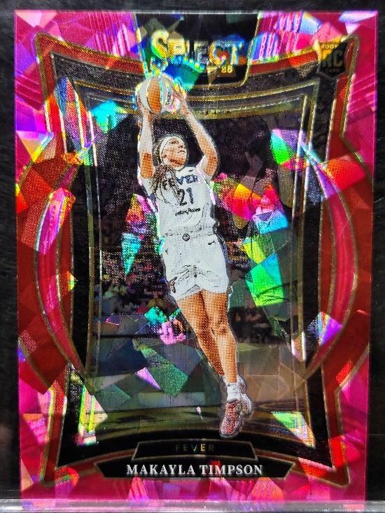 Makayla Timpson RC 2025 Panini Select WNBA Pink Cracked Ice Concourse #87 Fever