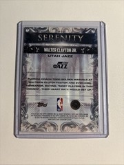 2025-26 Topps Chrome Serenity Walter Clayton Jr. #SY-14 (RC) Utah Jazz NBA