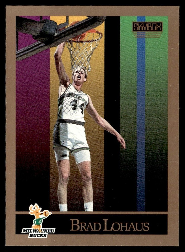 1990-91 SkyBox Brad Lohaus Milwaukee Bucks #161