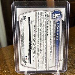 Aidan West Bowman Chrome 1st Refractor Rookie RC #BDC-6 Dodgers