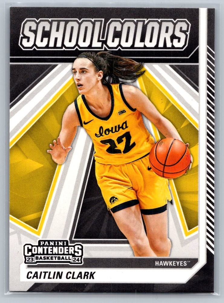 2024 Panini Caitlin Clark Collection School Colors #SC3 Iowa Hawkeyes