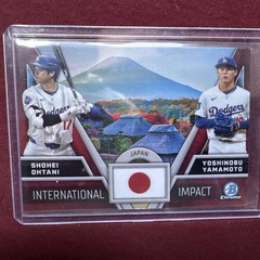 Topps 2024 Bowman Chrome International Impact II-1 Ohtani Yamamoto Dodgers