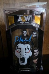 AEW Unrivaled DANHAUSEN Signed Figure with Art Sketch Drawn by Danhausen WWE