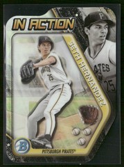 2025 Bowman Draft #BIA-21 Seth Hernandez Bowman In Action