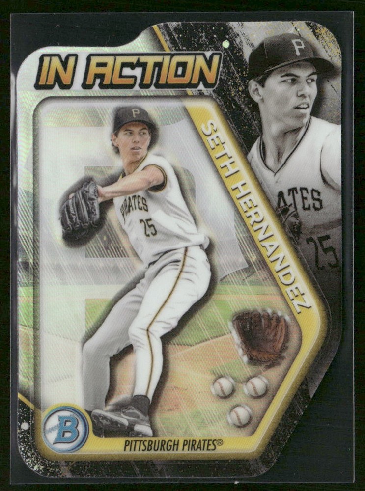 2025 Bowman Draft #BIA-21 Seth Hernandez Bowman In Action