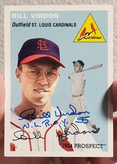 BILL VIRDON NL ROY 55 1954 Topps Archives Auto Signed Autograph card CARDINALS