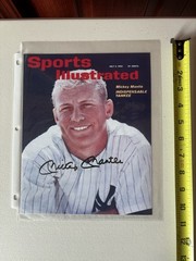 Mickey Mantle Signed 8×10 Photo N.Y. Yankees TAA COA 930 Sport Illustrated 1962