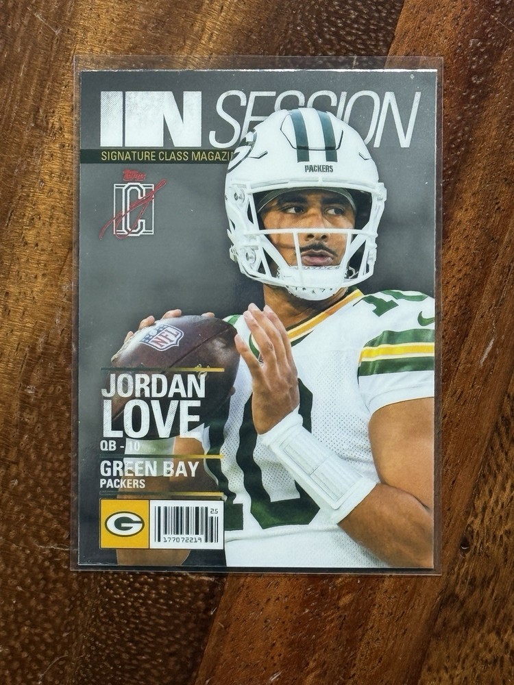 2025 Topps Signature Class Jordan Love #IS-11 In Session – GREEN BAY PACKERS