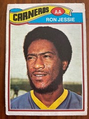 1977 Topps Mexican #493 Ron Jessie short print (SP) of the Los Angeles Rams