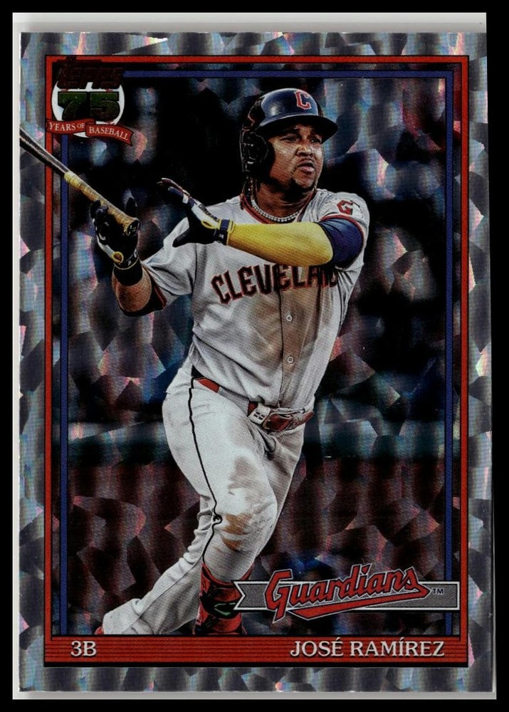 2026 Topps #T91-69 José Ramírez 1991 35th Anniversary Crackle Foil