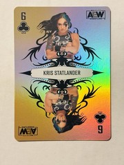 Upper Deck AEW Kris Statlander 12x Lot – Skybox Metal Century – Gold 6 Of Clubs