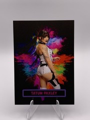 Tatum Paxley CUSTOM WWE Card ACEO Black Color Burst Design