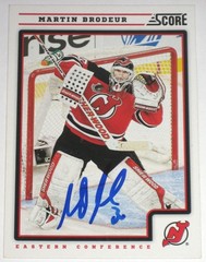 MARTIN BRODEUR SIGNED 12-13 SCORE NEW JERSEY DEVILS CARD AUTOGRAPH AUTO!