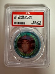 1971 Topps Baseball Coin Tommie Agee PSA 6 EX-NM