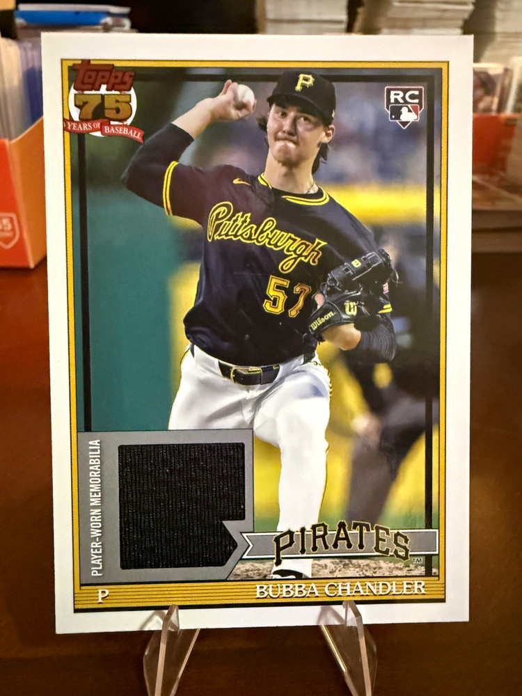 Topps Series 1 2026 Bubba Chandler Pirates 1991 Relics RC MEM #91R-BC