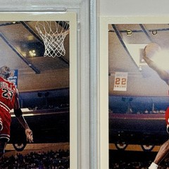 1992-93 Upper Deck Michael Jordan #23 MISSING FOIL Factory Error Variation PSA 9