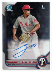 2022 1st Bowman Draft RC AUTO Alex McFarlane #CDA-AME! Phillies Rookie Autograph