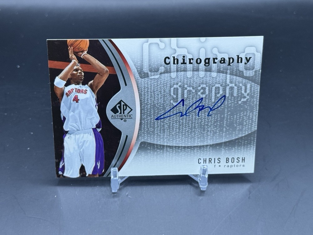 CHRIS BOSH 2006-07 UD SP Authentic Chirography ON CARD Auto