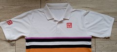 Kei Nishikori French Open 2019 Uniqlo Dry-Ex Tennis Polo Shirt Colorblock Mens M