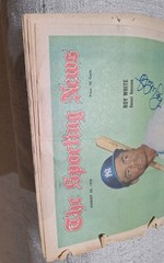 Roy White PSA/DNA Signed 1970 Sporting News Autographed NY Yankees