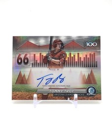 Tommy Troy 2024 Bowman Chrome #BTPA-66 Top 100 Refractor Autograph /99