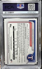 2024 BOWMAN CHROME 1st PROSPECTS BROCK PORTER AUTO RED LAVA #1/5 – Texas Rangers