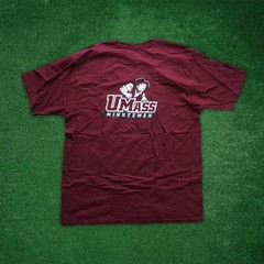 UMass Minutemen NCAA Adidas Men&rsquo;s Arch Logo Burgundy T-Shirt