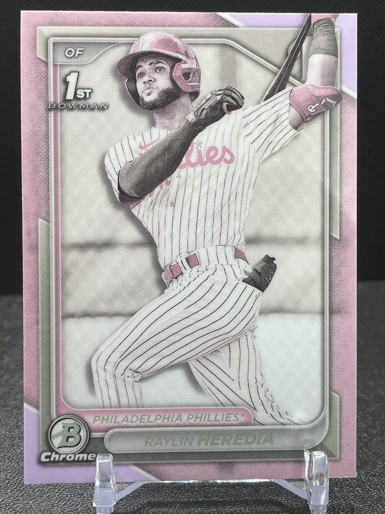 Raylin Heredia 1st Bowman Pearl SSP #BCP-146 2024 Bowman Phillies