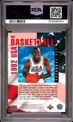 MICHAEL JORDAN 1993 UPPER DECK SE USA TRADE #USA5 PSA NM7 153406940