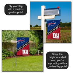 House Divided Bills and Giants Garden Flag and Yard Banner