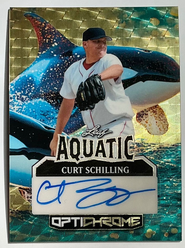 2025 Leaf Optichrome Curt Schilling Auto Autograph Super Prismatic Gold #d 1/1