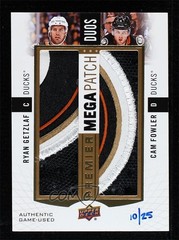 2017-18 Upper Deck Premier Mega Duos 10/25 Ryan Getzlaf Cam Fowler Patch 0c3