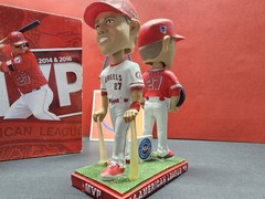 Mike Trout Los Angeles Angels MLB 2017 SGA Double Bobblehead NIB Dual MVP