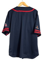 Blue Jackets Columbus Hockey Navy and Red Baseball Jersey Men’s/Unisex Size L