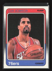 1988-89 Fleer #88 Cliff Robinson Philadelphia 76ers Near Mint or Better