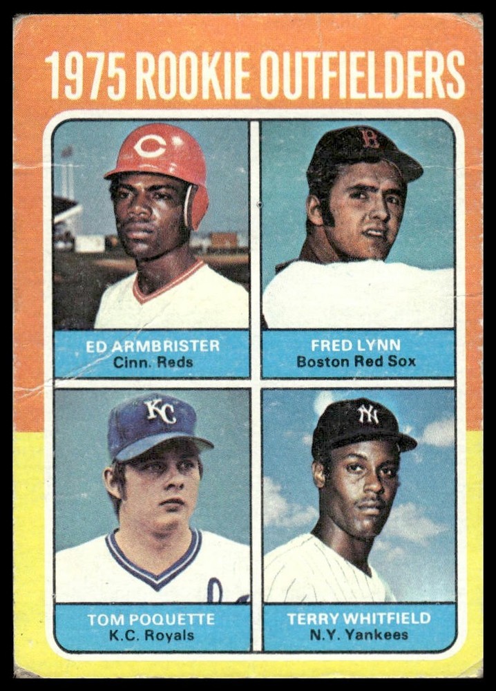 1975 Topps Rookie Outfielders Fred Lynn #622 – Poor