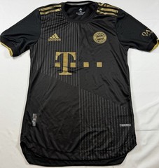 Bayern Munich Adidas 2021 Authentic Soccer Jersey Mens Small Black Gold