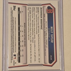 2026 Bowman Chrome X-Fractor 1st Auto #CPA-NT Nelly Taylor Red Sox Auto /150