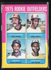 1975 Topps #616 (Augustine / Mangual / Rice / Scott) (Creases) (Low Grade)