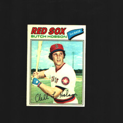 1977 TOPPS BASEBALL SET BREAK 89 BUTCH HOBSON RC RED SOX NM