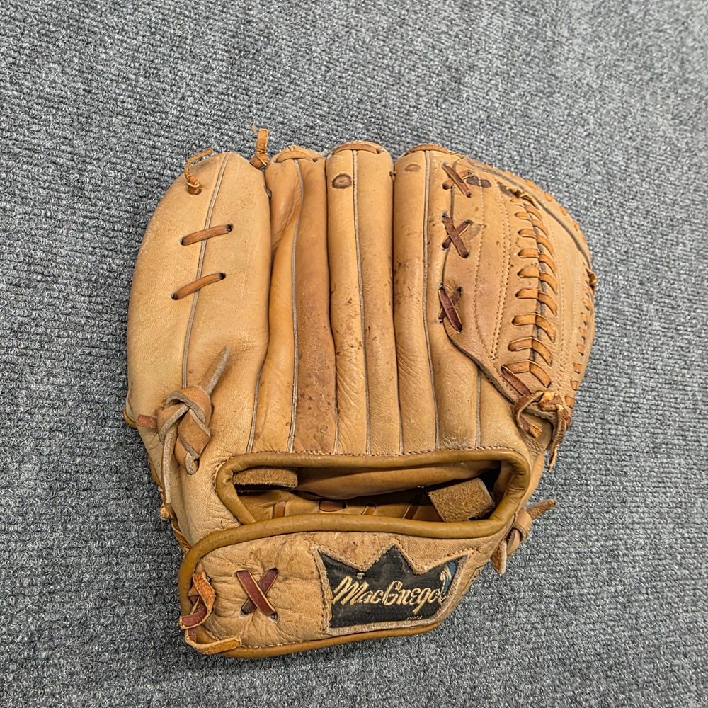 Vtg Willie Mays Glove Macgregor G62 Baseball Mitt 60s Spider Web Champion Model