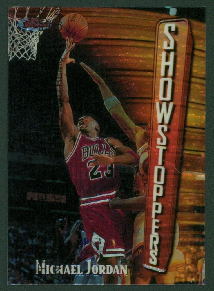 1997-98 Topps Finest Showstoppers MICHAEL JORDAN #271 w/ Coating HOF Very Nice