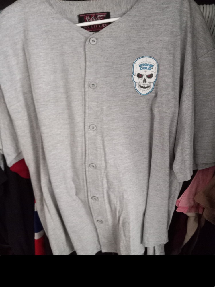 2000 WWF Wrestling Stone Cold Steve Austin SCSA Baseball Jersey XL Vintage